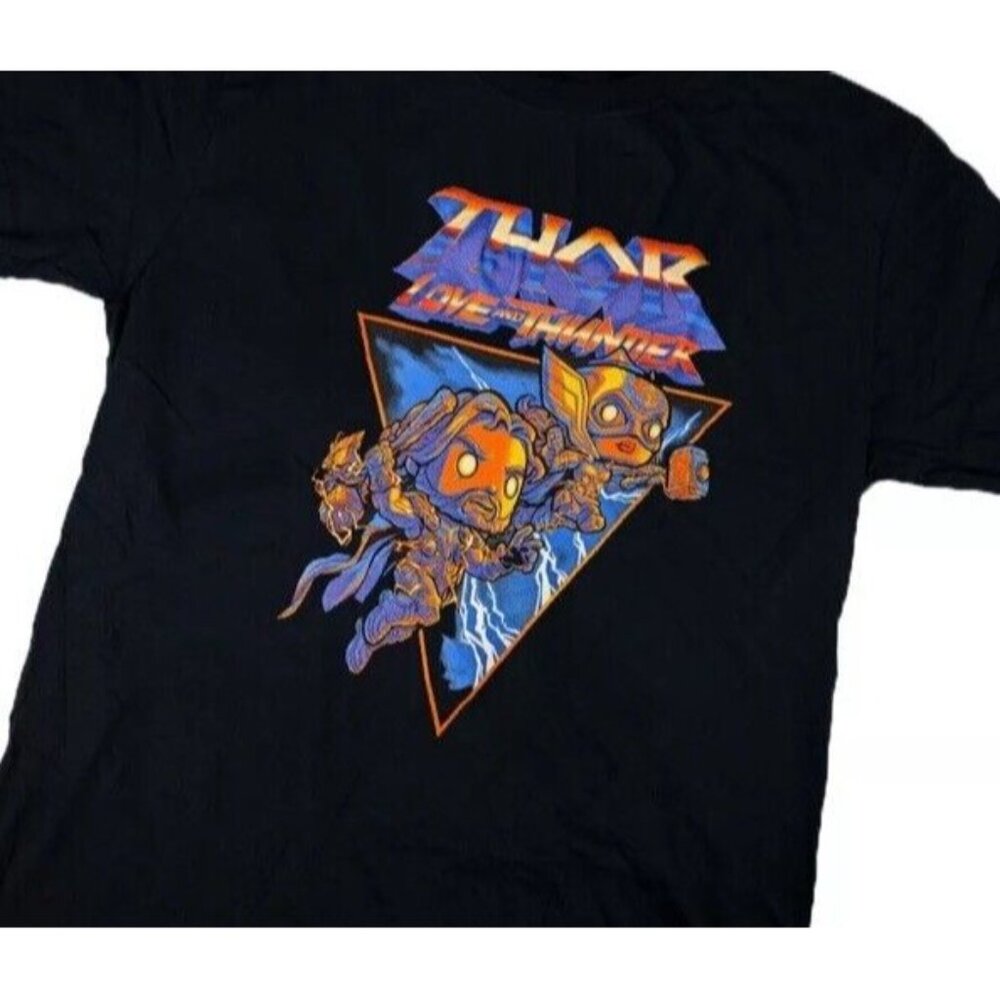 Funko Pop Tees Thor Love and Thunder Shirt Marvel T-Shirt Size Small Adult Black - Picture 2 of 3